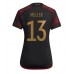 Maillot de foot Allemagne Thomas Muller #13 Extérieur vêtements Femmes Monde 2022 Manches Courtes